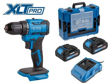 Аккум. дрель-шуруповерт SR 1804 Xcase XLTpro безщет. 18 В, 45 Н*м, 2х2 А*ч, з/у 2 А BULL 1329881