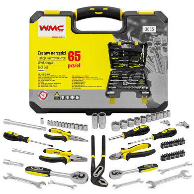 Набор инструментов 65 пр. 3/8"&1/4" 6-гр. WMC TOOLS WMC-3065