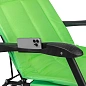 Шезлонг складной с подлокотниками на мягкой основе в комплекте с зонтом садовым, светло-зеленый, 1780х670х300 мм, до 200 кг WMC TOOLS WMC-FG-HY-8000LG-Z