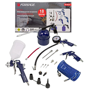 Набор пневмоинструмента 18 пр Forsage F-8031K18-G (E-70)