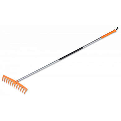 Грабли пластмассовые TQ 12 зубцов 41/164см. с металлическим черенком Bradas TQ-G12TS