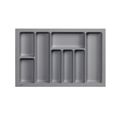 Лоток для столовых приборов 700 PIXEL 635*485, серый тип 2 AKS 128017