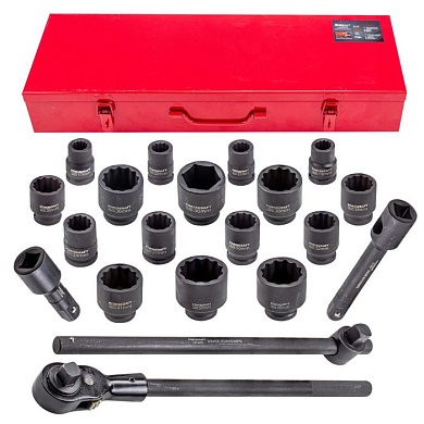 Набор инструментов ударных 21 пр, 3/4'', 12-гр. ForceKraft FK-6212-9MPB