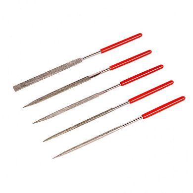 Набор надфилей алмазных, 140 х 70 х 3 мм, 5 шт. Matrix Master 15833