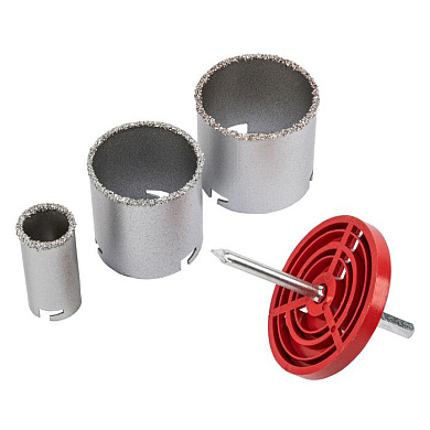 Набор коронок по керамической плитке, 33-67-73 мм, 6-гр. хвостовик Matrix 72841