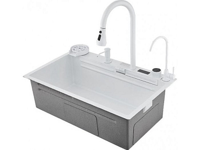 Мойка кухонная SAVOL S-SC002L, Белый