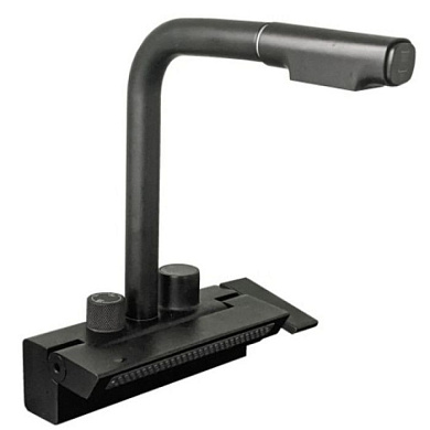 Смеситель для кухни, нержавейка, черный Wisent WX4055