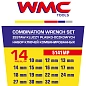 Набор ключей комбинированных 14 пр., 10, 12-19, 22, 24, 27, 30, 32 мм WMC TOOLS WMC-5141MP