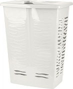 Корзина для белья Keeplex Regular с откидной крышкой 42л 39,8×29,9×53,7см белое облако Пластик Репаблик KL170711048