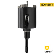 Коронка алмазная 68 мм по бетону армированному М16 серия "Expert" GRAFF 2768120