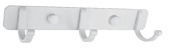 Крючок-вешалка, авиационный алюминий, белый Ledeme L5516W-3