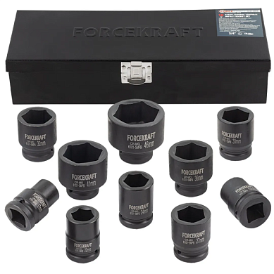 Набор головок ударных 17-46 мм 3/4'' 6-гр 10 пр ForceKraft FK-6101-5MPB