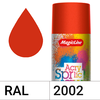 Краска оранжево-красная (265г) RAL 2002 Magicline 180