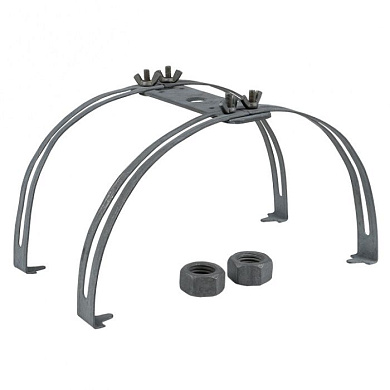 Держатель молниеприемника 1-2 метра на круглый конек двойной EKF PROxima lp-04002