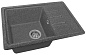Мойка кухонная из мраморной крошки, графит, B15-24 Gerhans