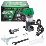 Фрезер ручной, 710Вт, 13000-33000 об/мин, ход фрезы 36 мм, диаметр цангового патрона 6,8 мм RockForce RF-RT0700C