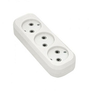 Колодка 3 гн, 10А 2,2кВт б/з Эксперт EKF PROxima AKB10-3