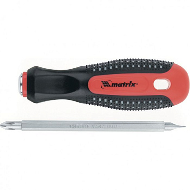 Отвертка комбинированная Fusion SL6/PH2 трехкомпонентная рукоятка Anti slip Matrix 11451