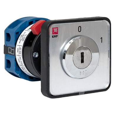 Переключатель кулачковый ПК-1-112 25А 2P «0-1» с ключом EKF PROxima pk-1-112-25