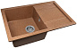 Мойка кухонная из мраморной крошки, терракот, B27-23 Gerhans