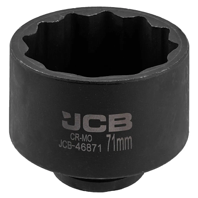 Головка ударная 3/4'' 71 мм 12-гр JCB JCB-46871