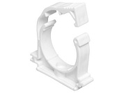 Клипса (опора) ПП c фиксатором 32мм, белая РосТурПласт 19748