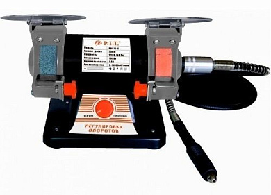 Станок точильный электрический,75*20*10мм, 230 В., 50 Гц., 160Вт., 0-11000 об/мин., гибкий вал PIT PBG 75-C
