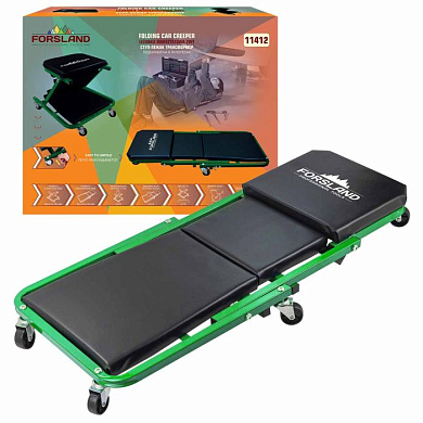 Стул-лежак трансформер подкатной на 6-ти колесах лежак/стул: размеры 910х410х120 мм/460х410х360 мм, max нагрузка 150/120кг Forsland Forsland-11412