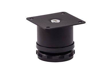 Опора меб. мет. d50 h100 с регул. черный AKS 107217