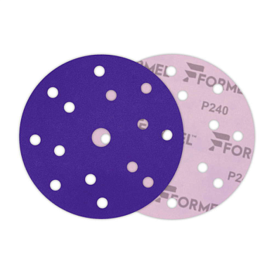 Круг шлифовальный CERAMIC PLUS, 150 мм, 15 отв., Р240 FORMEL 93823150240