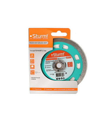 Алмазный круг 125×22.2 mm для бетона, Sturm! 9020-04-125x22-SST