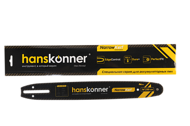 Пильная шина, 14", 3/8", 1.1 мм, зв., А041 Hanskonner HB14-438-52