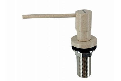 Дозатор моющего средства встраиваемый в мойку, латунь/пластик, бежевый GERHANS KK50403-20