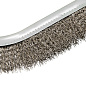 Щетка металлическая с пластмассовой ручкой, нержавеющая проволока Denzel 748287