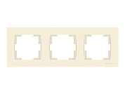 Рамка 3-ая горизонтальная кремовая, RITA, Mutlusan 22208001302