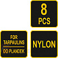 Пластиковый клипс зажим для палаток и тентов 8 шт. NYLON Vorel 85170