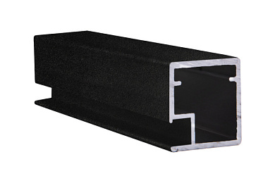 Профиль алюминиевый для рамочных фасадов Z-1 черный муар (L-6000) АЛЮТЕХ 117079