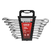 Набор ключей комбинированных, 8-19 мм, 8 шт., CrV, полированный хром Matrix 15418