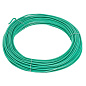 Проволока для подвязки, стальная в ПВХ (зеленый) 25 м, внутр. 1,6 мм / внеш. 3 мм Сибртех 64380