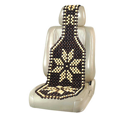 Накидка сиденья массажная Massage-05 дерево темное дерево/рисунок светлый SKYWAY S01305007