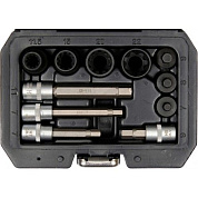 Набор головок для тормозных суппортов 3/8'', 1/2'', 11 пр. Yato YT-06808