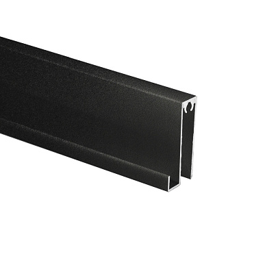Профиль алюминиевый SENATOR черный муар горизонт нижн. L-6000 мм АЛЮТЕХ для узкой сис-мы 117072