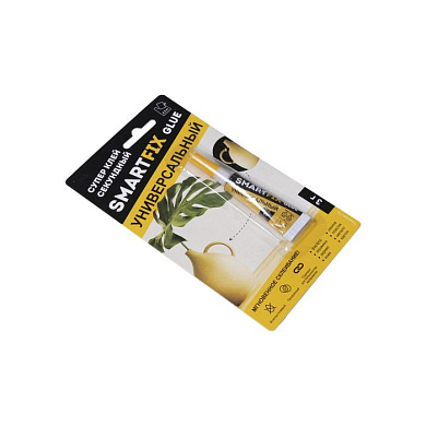 Клей Супер универсальный SmartFix GLUE 3 гр. индивидуальный блистер, A.D.M. 104656