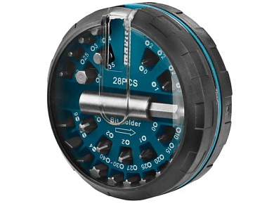 Набор бит 28 шт с магнитным адаптером Makita B-28911