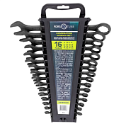 Набор комбинированных ключей 16 пр, 6-19, 22, 24 мм FORSandTUNE FORSandTUNE-5161MP BLACK