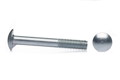 Болт с полукруглой головкой М8*60 с усом, неполн. резьба, цинк (1кг=42шт) 16999