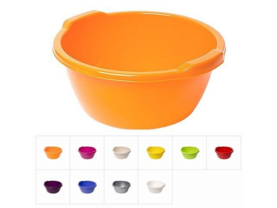 Таз круглый 12 л, цвета в ассортименте DRINA 10153