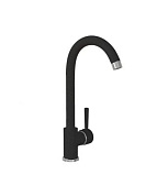 Смеситель для кухни высокий, латунь, GS-014, черный мат, Gamma Stone 114426