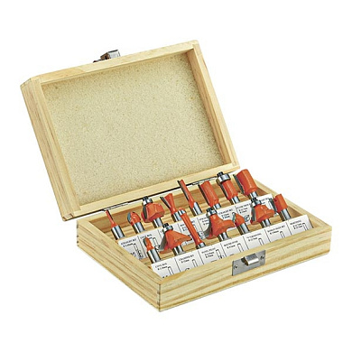 Набор фрез по дереву 15шт PIT ACTW09-015X