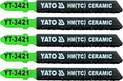 Полотна для электролобзика по керамике и ПВХ 50x75x1,2 мм 5 шт. Yato YT-3421